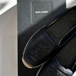 Saint Laurent Black Lea Espadrille