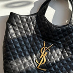 Saint Laurent Icare Quilte Top Handle Tote