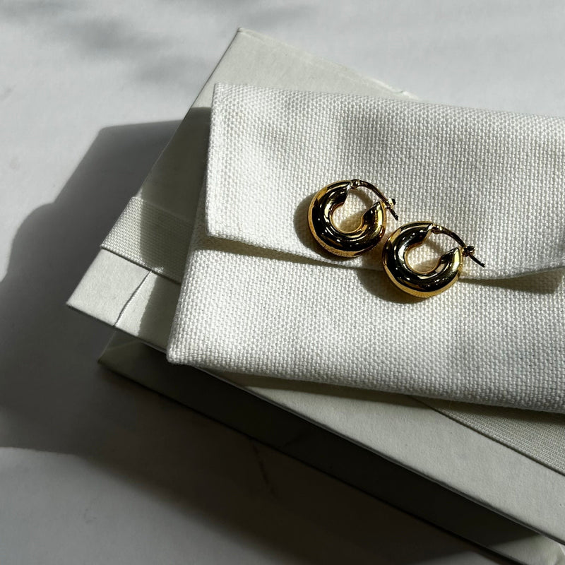 Jil Sander Classic Round Earrings