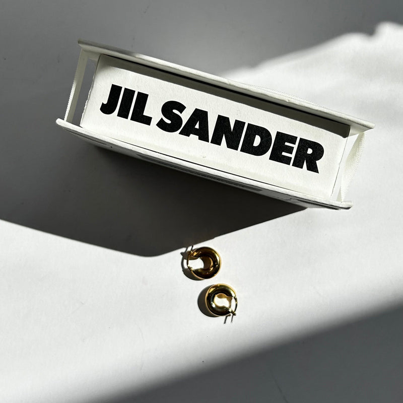 Jil Sander Classic Round Earrings