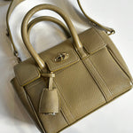 Mulberry Summer Khaki Classic Grain Mini Bayswater Bag