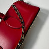 Valentino Garavani Red Leather Rockstud Duffle Bag