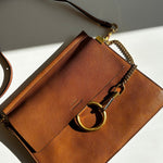 Chloe Tan Leather Faye Crossbody Bag