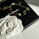 Chanel Pearl and Black Resin Star Charm Bracelet