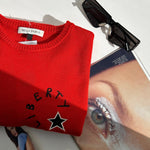 Bella Freud Red 'Liberty' Jumper