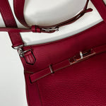 Hermes Jypsiere 28 Bag In Rubis Clemence Leather