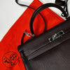 Hermes Kelly 35 Bag Brown Chevre Leather Palladium Hardware