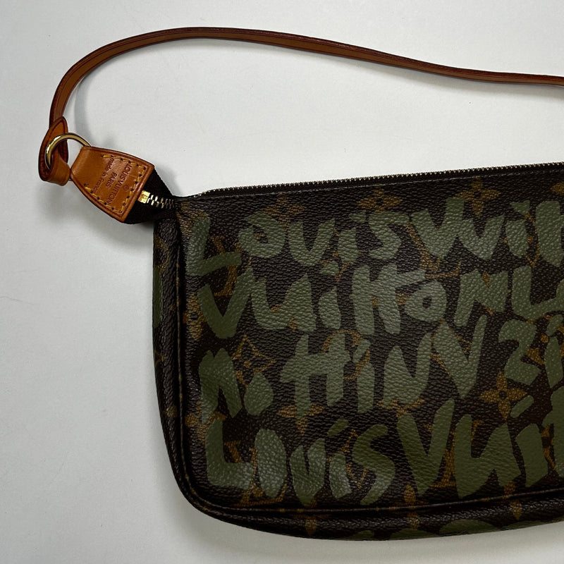 Louis Vuitton x Stephen Sprousse Brown Graffiti Monogram  Pochette