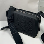 LOEWE Rubber Moulded Black Sling Crossbody Bag