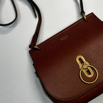 Mulberry Brown Amberley Small Grainy Leather Satchel Bag