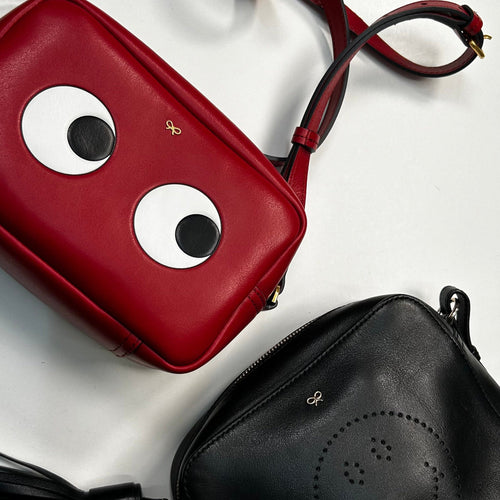 Anya Hindmarch Red Eyes Mini Camera Bag