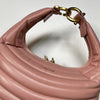 Salvatore Ferragamo Pale Pink Calfskin Quilted Leather Handbag