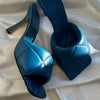 Bottega Veneta Blue Padded Mule