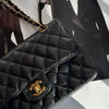 Chanel Black Small Caviar Leather Gold Hardwear Double Flap