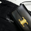 Celine Black Calf Skin Claude Shoulder Bag