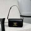 Celine Black Calf Skin Claude Shoulder Bag