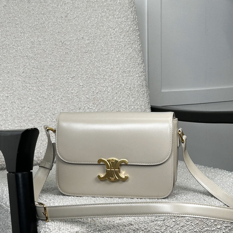 Celine Classique Triomphe Bag in Light Beige