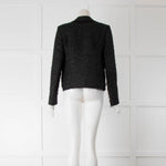 Iro Black Tweed Open Jacket