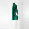 DKNY Green Patterned Smock Dress