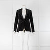 Strenesse Black Velvet Tuxedo Jacket