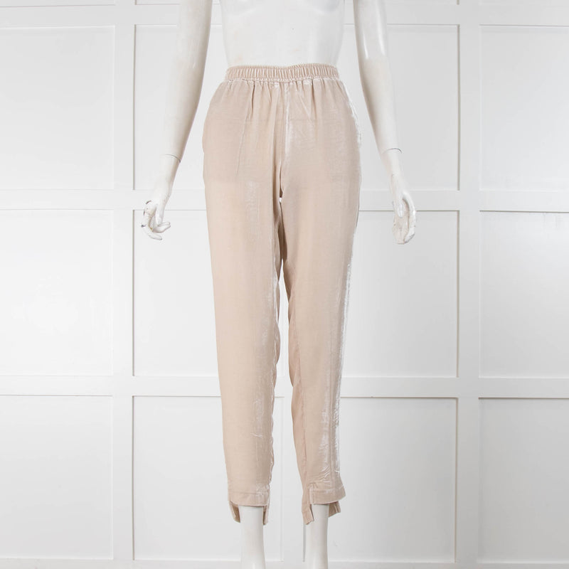 Goldhawk Cream Velvet Trousers