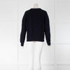 Alexander McQueen Navy Blue Cable Knit Jumper