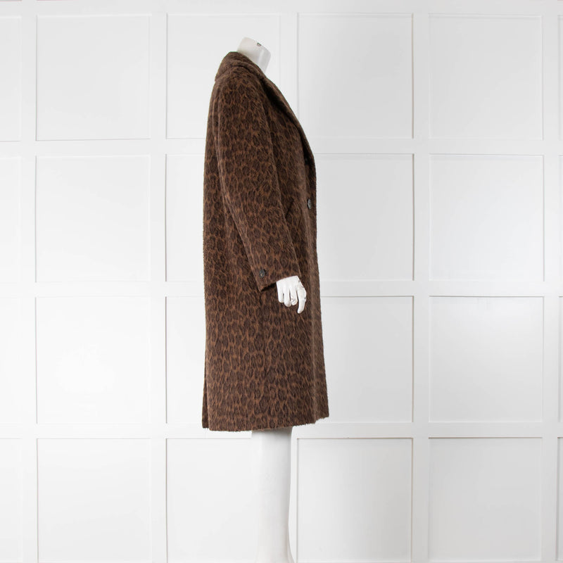 Weekend Max Mara Brown Animal Print Coat