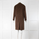 Weekend Max Mara Brown Animal Print Coat