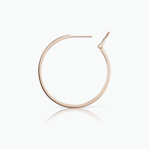 Maria Tash 31mm Rose Gold Single Flat Hoop Earring