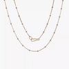 Anoushka 14ct Saturn Short Chain Gold Necklace