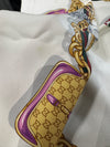 Gucci Cream Multi Charm Print Silk Scarf