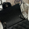 Chanel Black Caviar Leather Mini Carre Timeless Bag