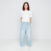 Raey Pale Blue Denim Crop Jeans