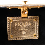 Prada Gold Box Clutch