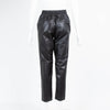 Oakwood Black Leather Straight Leg Trousers