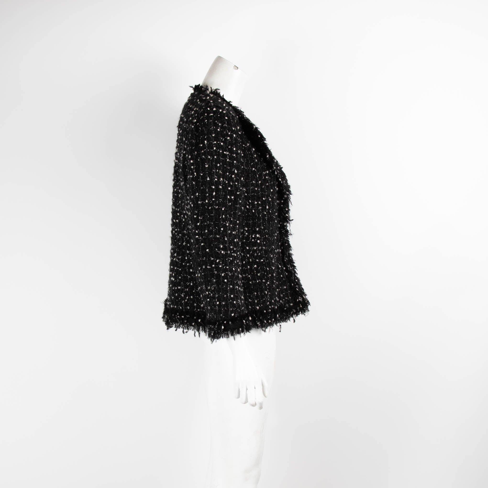 Max Mara Studio Black and White Boucle Jacket – Phoenix Style