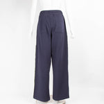 JW Anderson Navy Wide Leg Contrast Stitch Track Pant