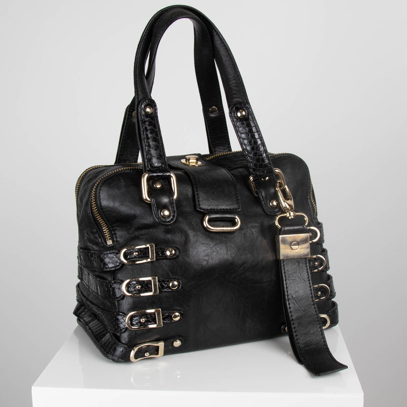 Jimmy Choo Black Buckle Bag