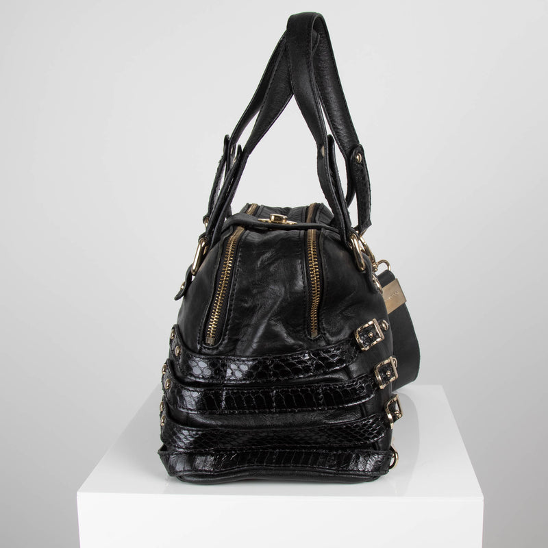 Jimmy Choo Black Buckle Bag