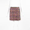 Louis Vuitton Multi Wool Woven Tweed Mini Skirt