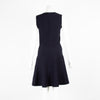 Victoria By Victoria Beckham Navy Knit Sleeveless Fit and Flare Dress