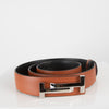 Tods Tan Belt with Silver Buckle