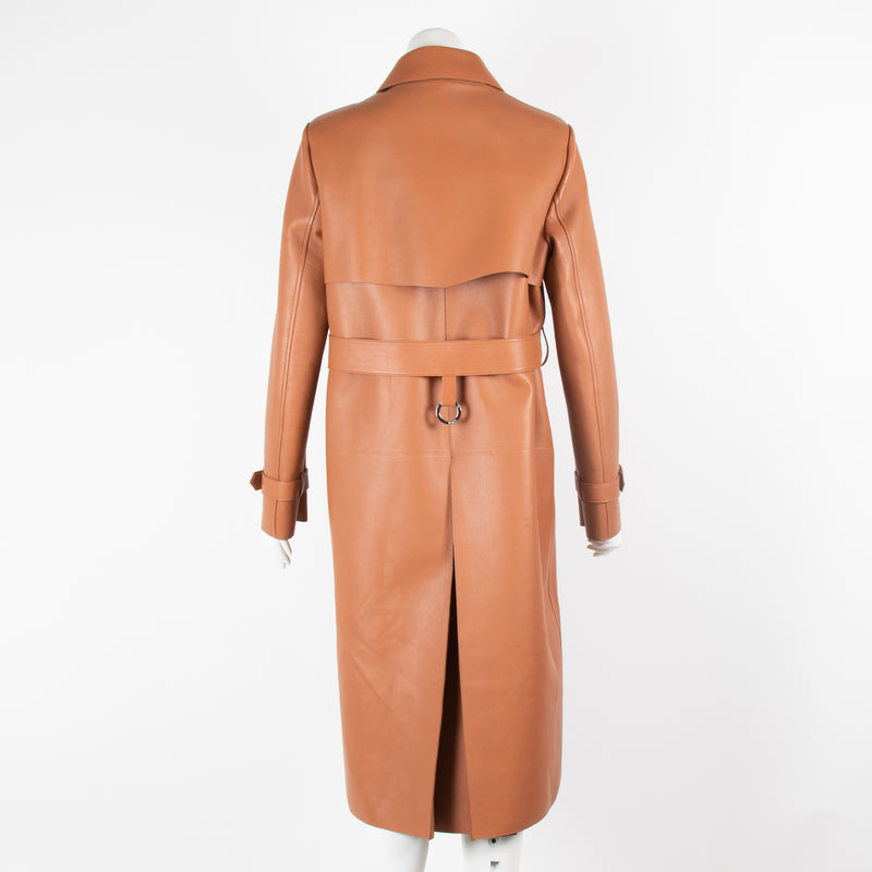 Tods Tan Leather Military Trench