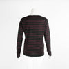 Prada Black and Burgundy Stripe Knit Jumper