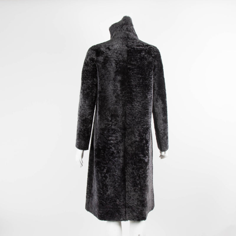 Karl Donoghue Grey Shearling Coat