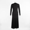 Sandro Black Knit Fit and Flare Cardigan Dress