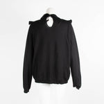 Prada Black Knitted Collared Jumper