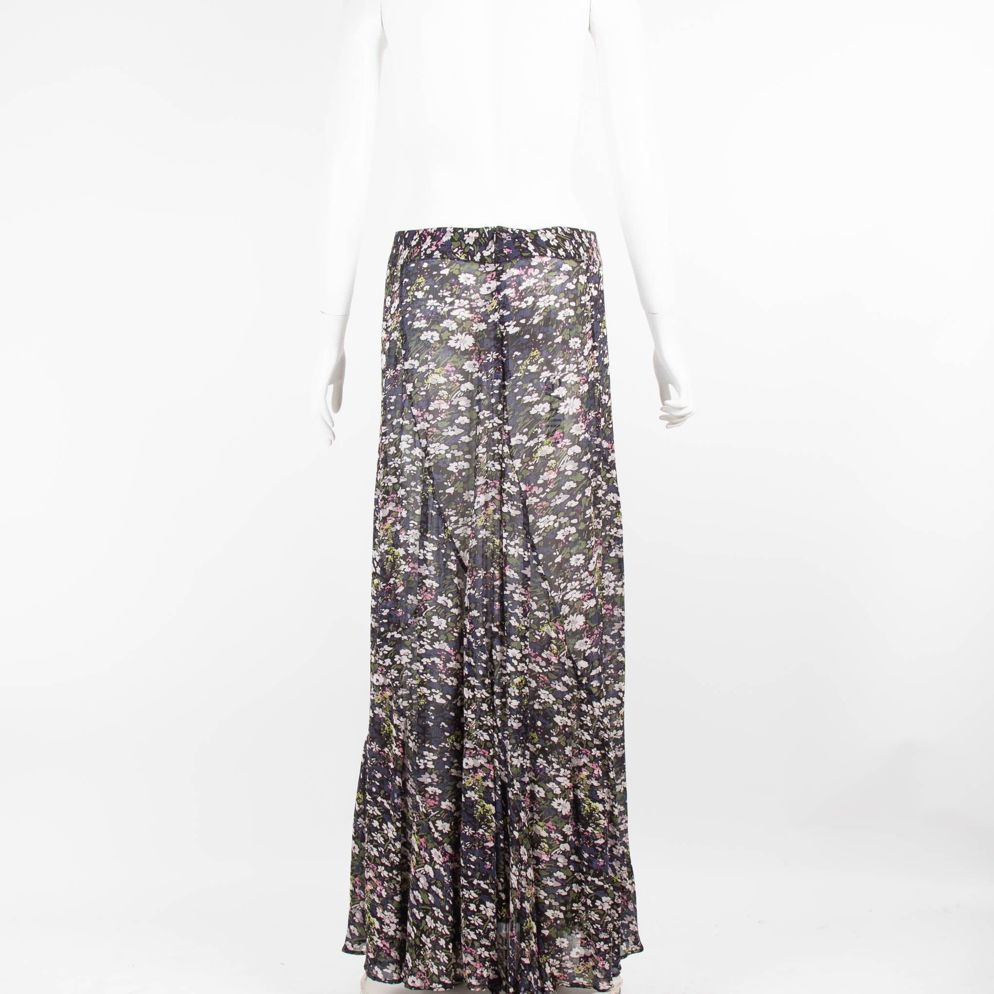 Ganni floral shop maxi skirt