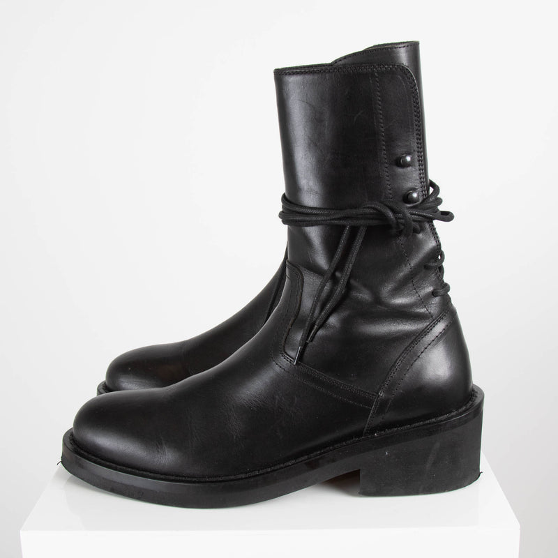 Ann Demeulemeester Black Lux Nero Ankle Boots