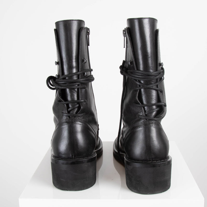 Ann Demeulemeester Black Lux Nero Ankle Boots